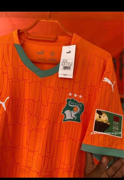 Maillot Côte d'Ivoire brodé