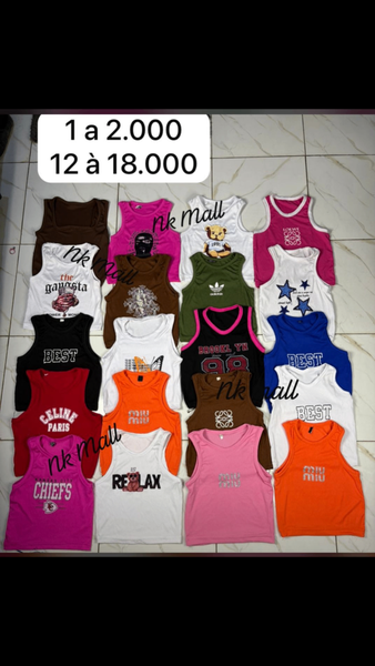 Débardeurs imprimés tendance