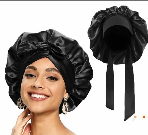 Bonnet en satin pour cheveux