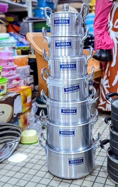 Polish aluminium utensils