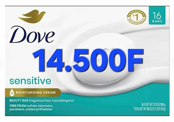 Savon Dove Sensitive Peau