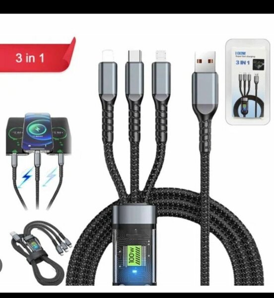 Câble de Charge 3-en-1 USB
