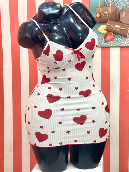 Robe Courte Cœur Cocktail