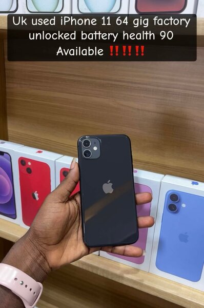 Uk used iPhone 11 64 gig factory unlocked battery health 90