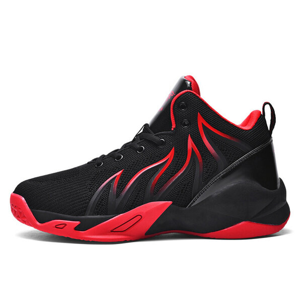 Chaussures de Basket Homme Noir Rouge