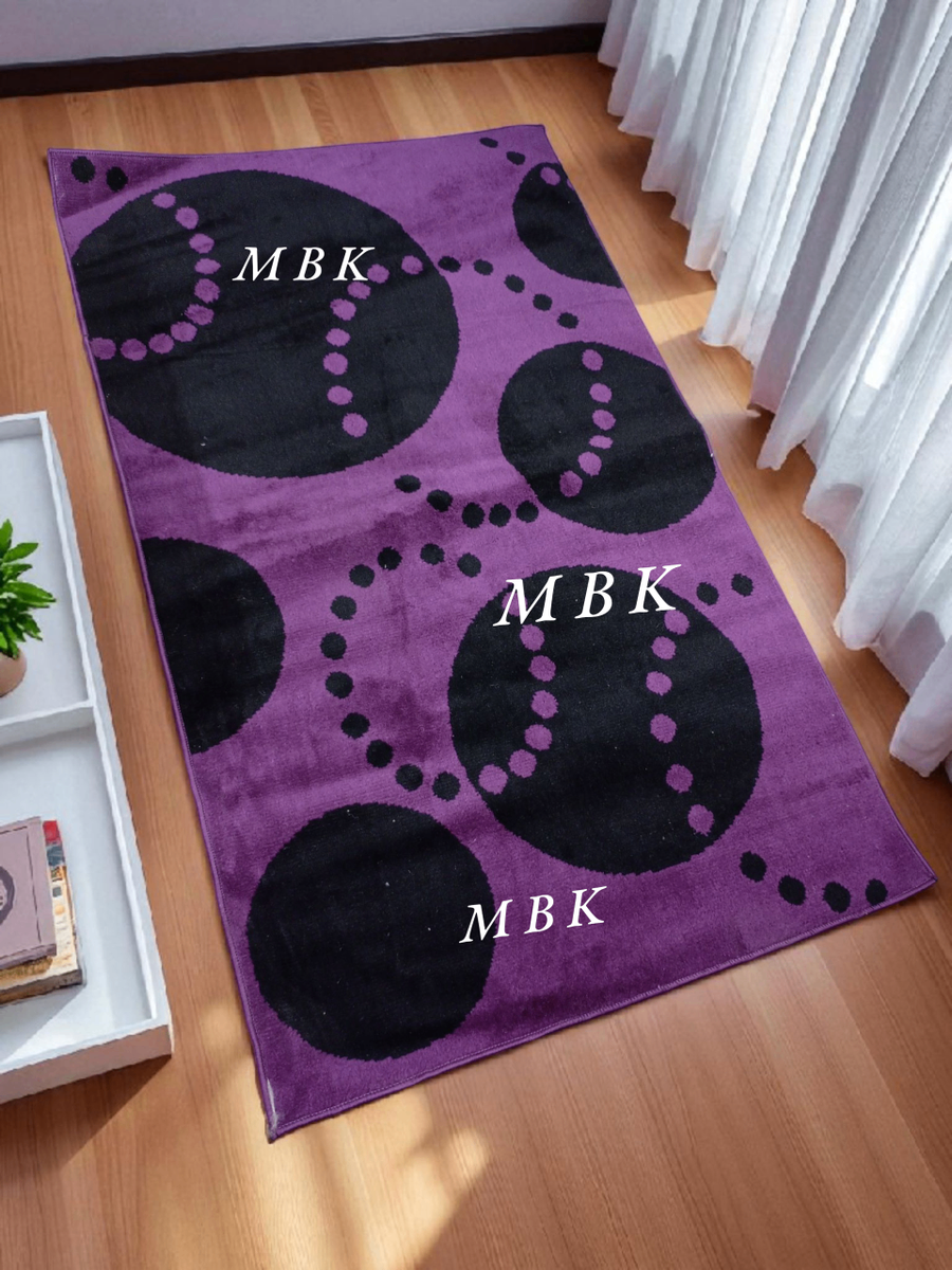 Tapis Moderne Violet Noir