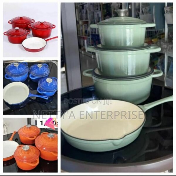 7pcs Cast Iron Casserole Set