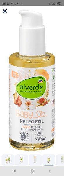 Huile de soin bébé Alverde