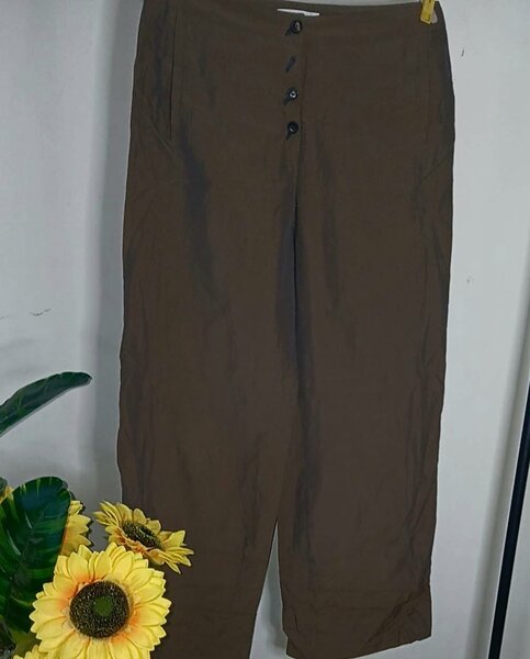 Pantalon ample marron