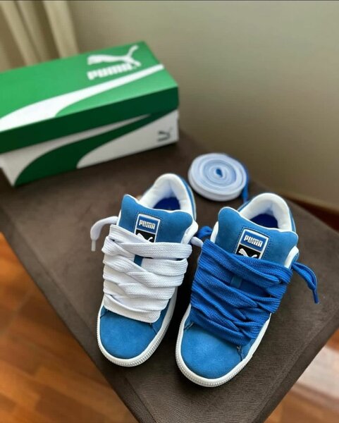 Baskets Puma classiques bleues