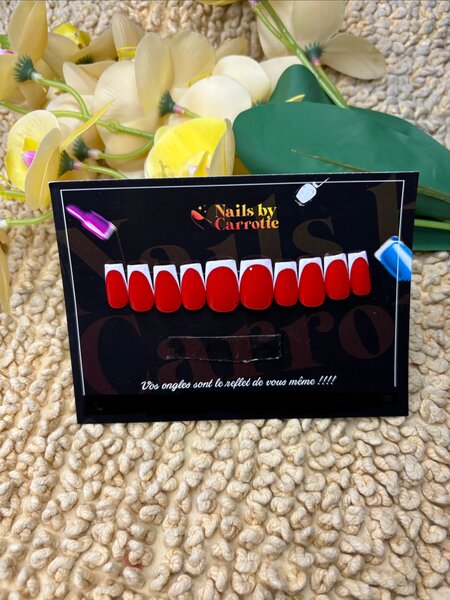 Ongles Press-On Rouges