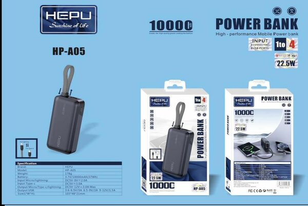 Power Bank HEPU 10000mAh