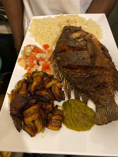 Plat de poisson braisé