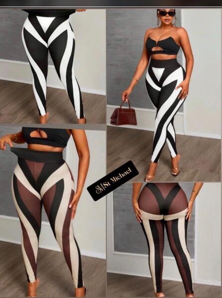 Leggings rayés sexy