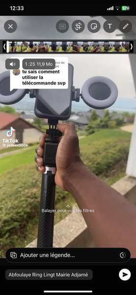 Support de téléphone avec lumière