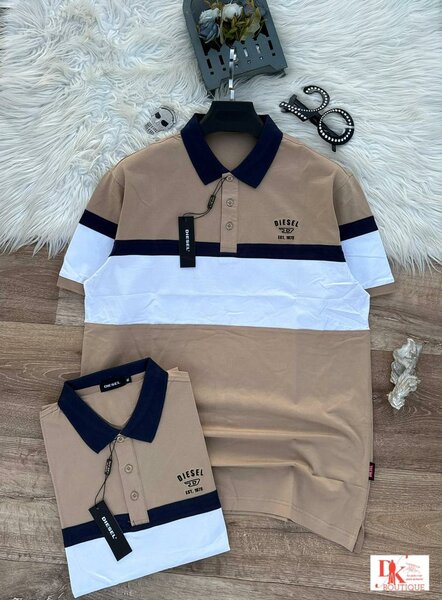 Polo en coton bicolore élégant