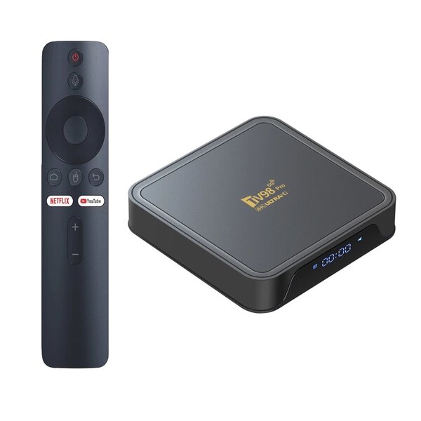 TV98 PRO androïde tv box 2GB ram et 16GB 2.4G/5G WIFI 8K And