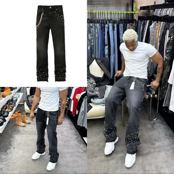 Pantalons en denim stylés homme