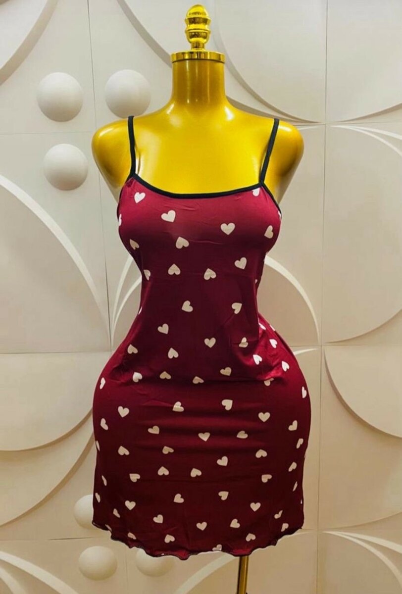 Nuisette Cœur Imprimé