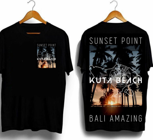 T-shirt Kuta Beach Noir