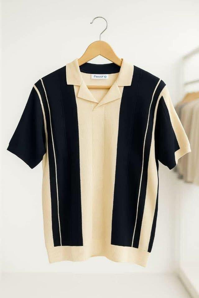 Polo homme rétro élégant