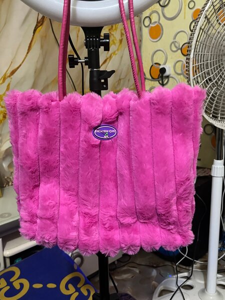 Fur Pink Tote Bag