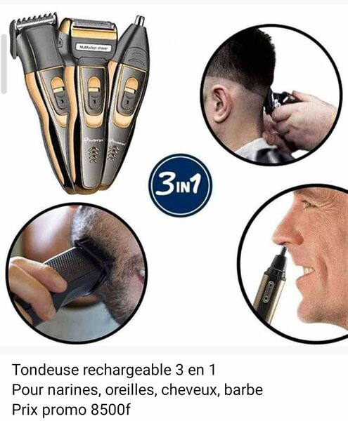 Tondeuse rechargeable 3 en 1