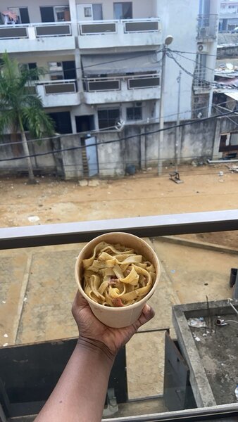 Pâtes au Jambon et Boulettes
