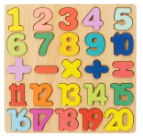 Wooden Alphabet Puzzles Numbers Count Board | Colorful Letters/Numbers/Shapes for Kids |Preschool Early Learning Educational Toys