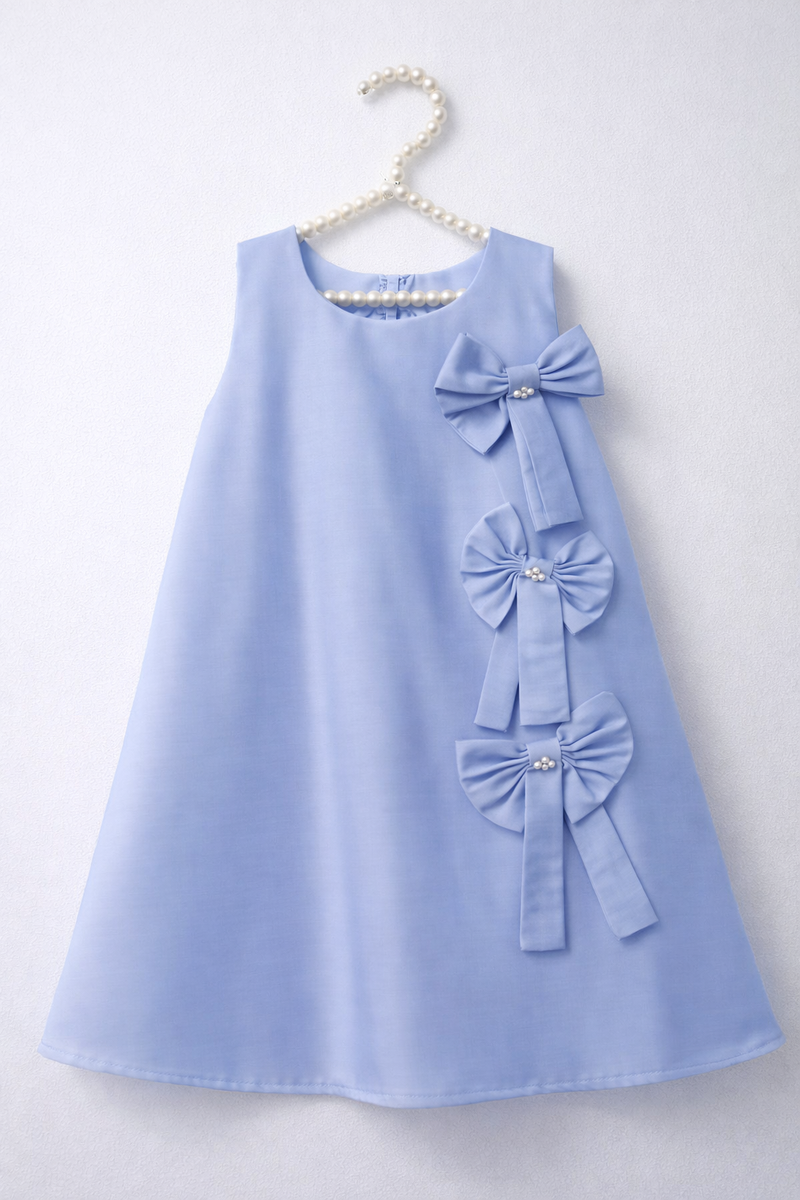 Robe enfant élégante avec nœuds