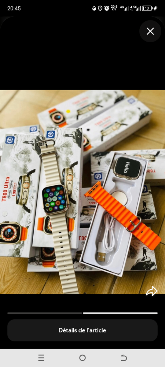 Montre Connectée T900 Ultra