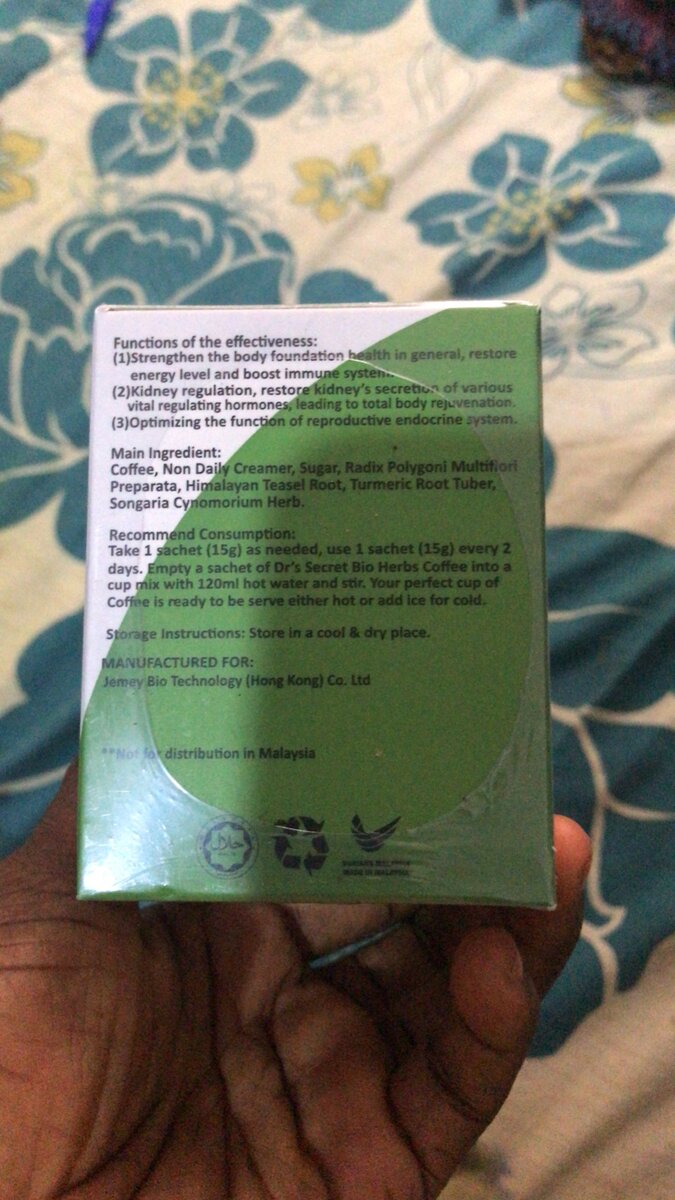 Dr's secret bioherbs coffee