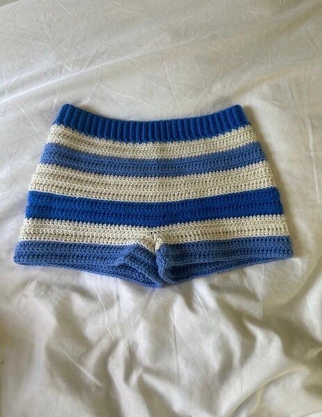 Shorts tricotés en laine