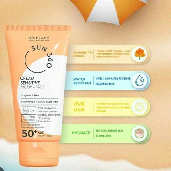 Sun 360 Cream Sensitive Body +Face SPF 50+