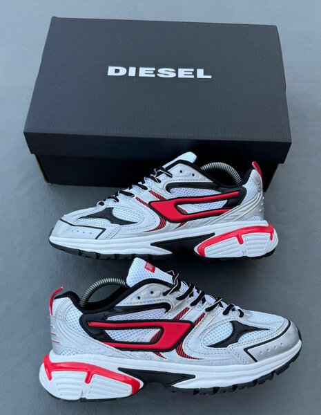 Sneakers Diesel Blanc Rouge