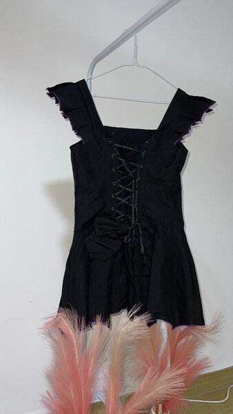 Corset dress/top depending on the person wearing(very short)