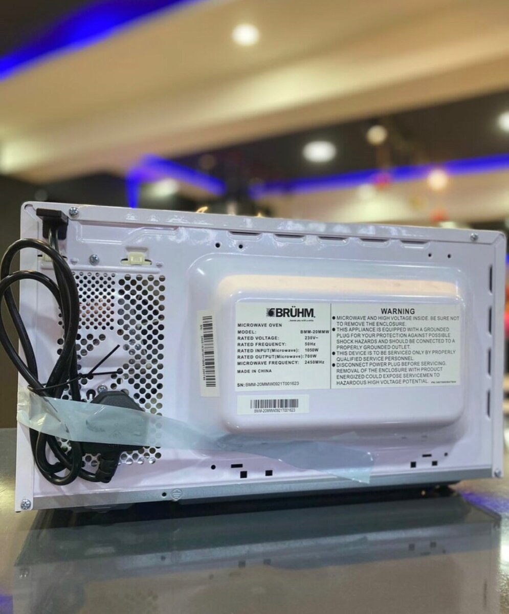 Bruhm microwave available