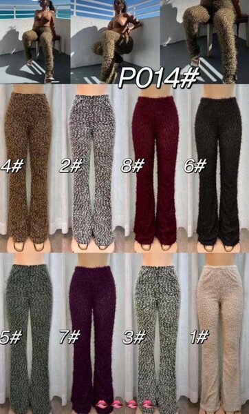 Pantalons en peluche imprimés