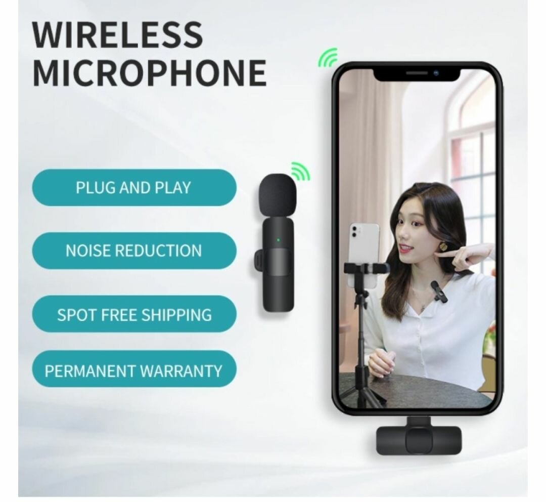 WIRELESS LAVALIER MICROPHONE 2 X TRANSMITTER