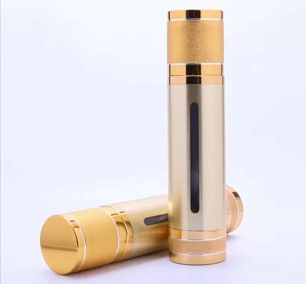 Flacon vide rechargeable doré