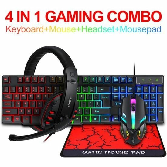 Clavier casque et souris