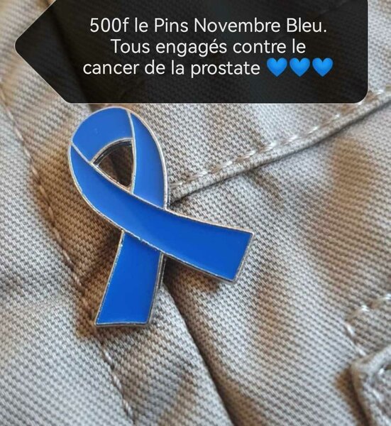 Blue Awareness Ribbon Pin