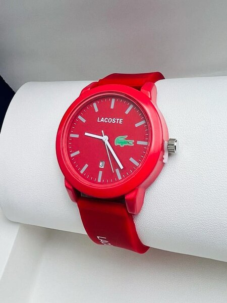 Montre Rouge Lacoste Homme