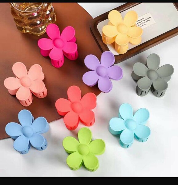 Pinces À Cheveux Fleurs Colorées