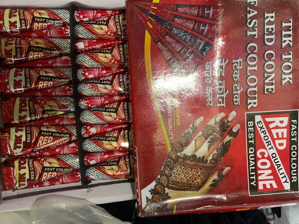 Tik Tok Red Mehndi Cone