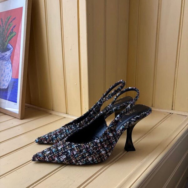 Escarpins chics en tweed
