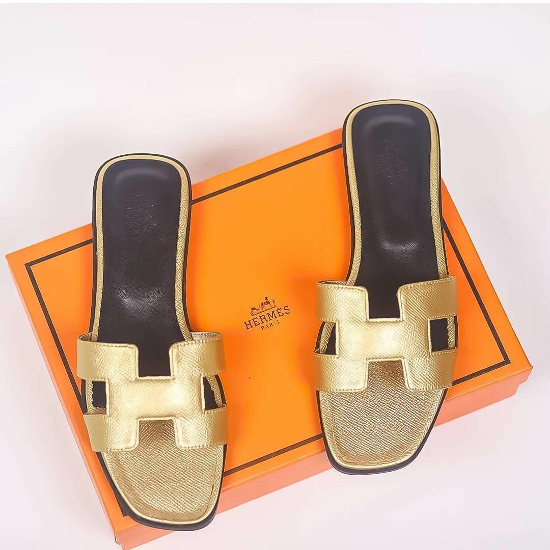 Original Hermes   Slippers in a Box