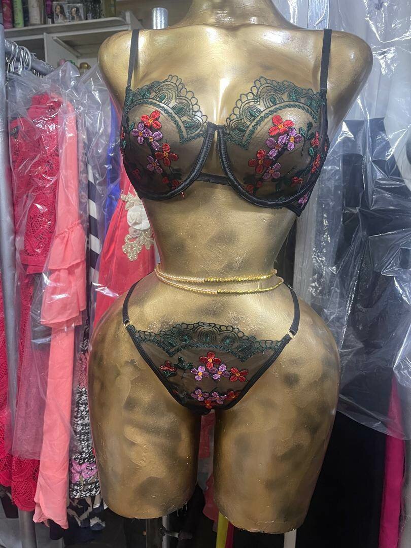 Ensemble Lingerie Sexy Floral
