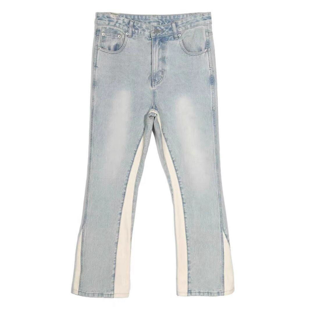 Jean évasé homme délavé