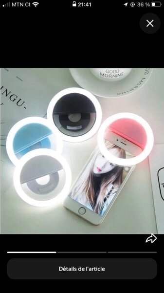 Anneau Lumineux Selfie LED